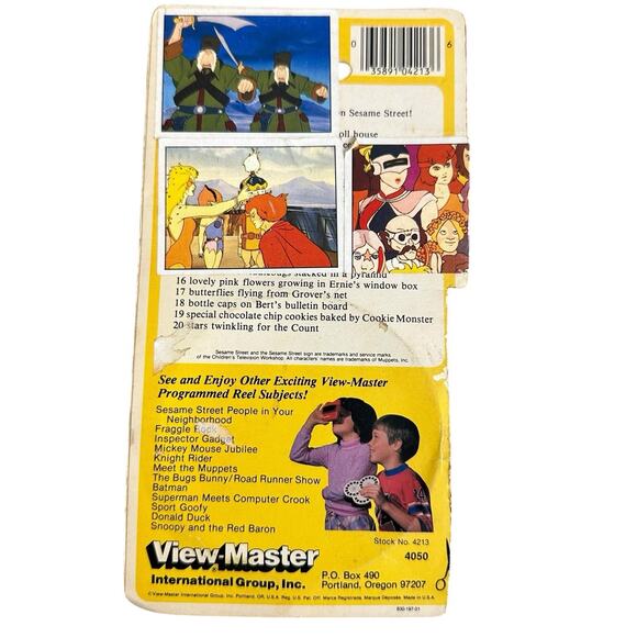 Sesame Street Counting view master 3 Reels Pack 1982 Muppets - Picture 2 of 6